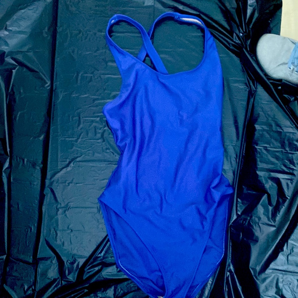 Boston proper size 6 sapphire blue one piece